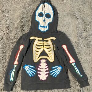 Mini Boden Skeleton Sweater Hoodie
